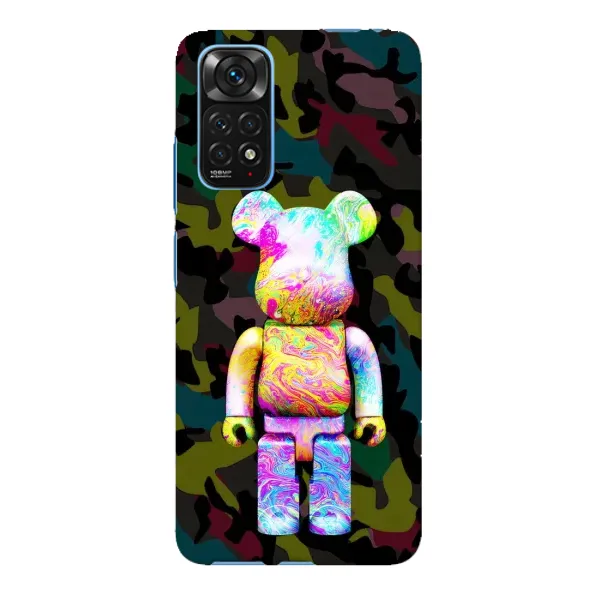 Чехол с принтом «Яркий Bearbrick» для Xiaomi Redmi Note 11E Pro