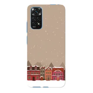 Новогодние, Праздничные Чехлы для Xiaomi Redmi Note 11E Pro - 2024 год (Зимний город)