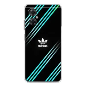 Чехлы Адидас для Xiaomi Redmi Note 11R (AlphaPrint) (Адидас с полосами)