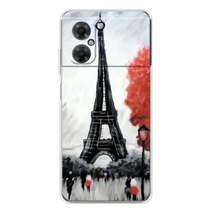 Чехол Эйфелева Башня для Xiaomi Redmi Note 11R - (AlphaPrint) (Башня в Париже)