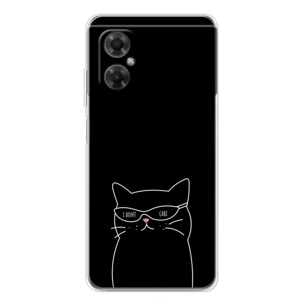 Чохол з принтом «Байдужий кіт» для Xiaomi Redmi Note 11R
