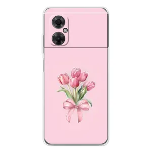 Чохол з розовим принтом для Xiaomi Redmi Note 11R (Букет квітів)