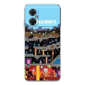 Чохол Майнкрафт на Xiaomi Redmi Note 11R (AlphaPrint) Minecraft (фон Minecraft)