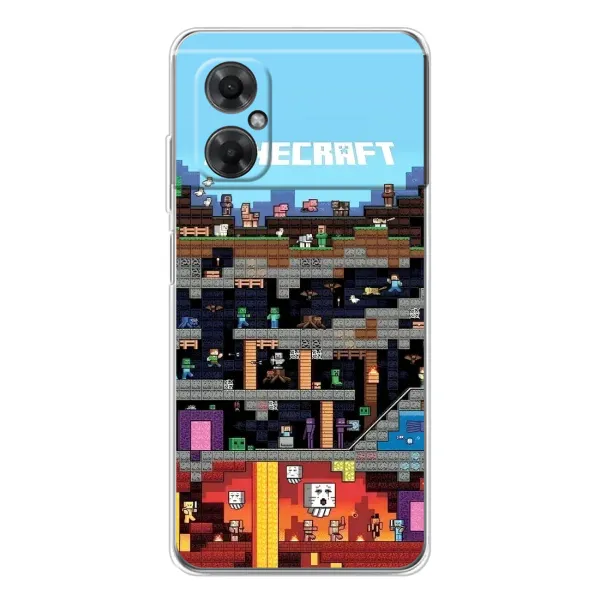 Чохол з принтом «фон Minecraft» для Xiaomi Redmi Note 11R Чохол з принтом «фон Minecraft» для Xiaomi Redmi Note 11R