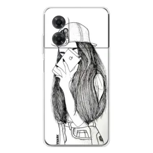 Чехол с печатью для Xiaomi Redmi Note 11R - (Мода) (AlphaPrint) (Фото девочки)