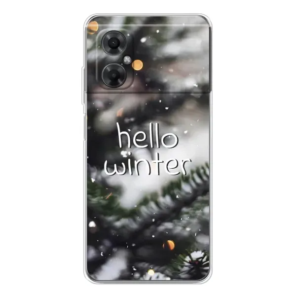 Чехол с принтом «Hello winter» для Xiaomi Redmi Note 11R