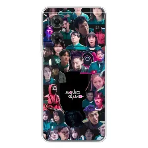 Чехол Гра в кальмара для Xiaomi Redmi Note 11R (Коллаж Игра кальмара)