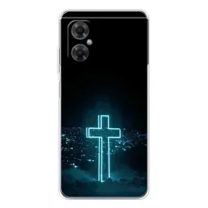 Християнські Чохли для Xiaomi Redmi Note 11R (AlphaPrint) (Хрест і місто)