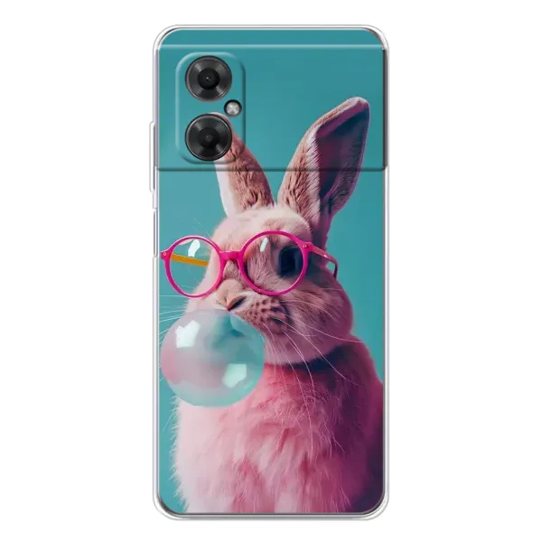Чехол с принтом «Кролик в очках» для Xiaomi Redmi Note 11R