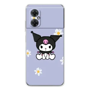 Чохол з кроликом Куромі на Xiaomi Redmi Note 11R (Куромі в квітах)