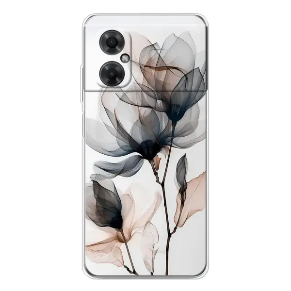 Чехол с принтом «Цветы на белом» для Xiaomi Redmi Note 11R