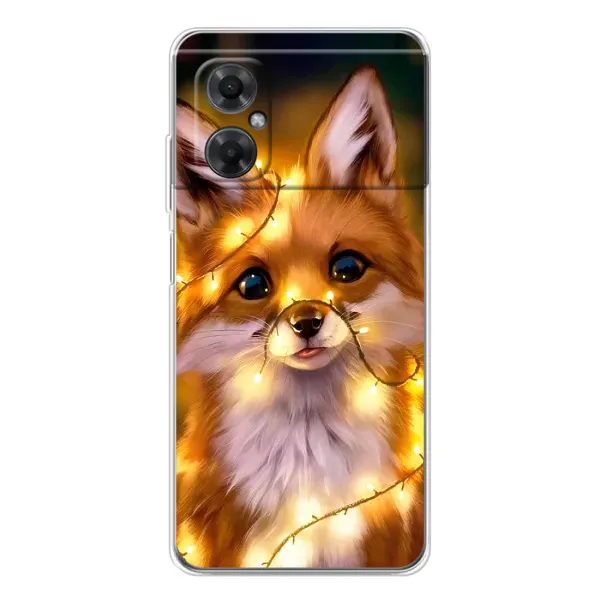 Чехол с принтом «Лисичка в гирляндах» для Xiaomi Redmi Note 11R Чехол с принтом «Лисичка в гирляндах» для Xiaomi Redmi Note 11R