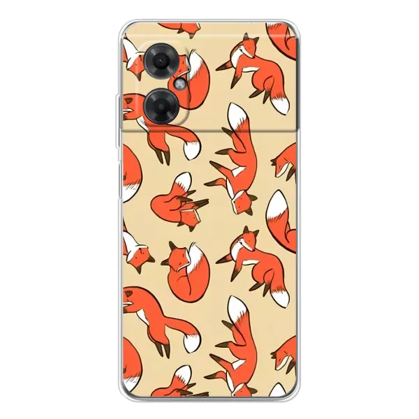 Чехол с принтом «Лисички» для Xiaomi Redmi Note 11R Чехол с принтом «Лисички» для Xiaomi Redmi Note 11R