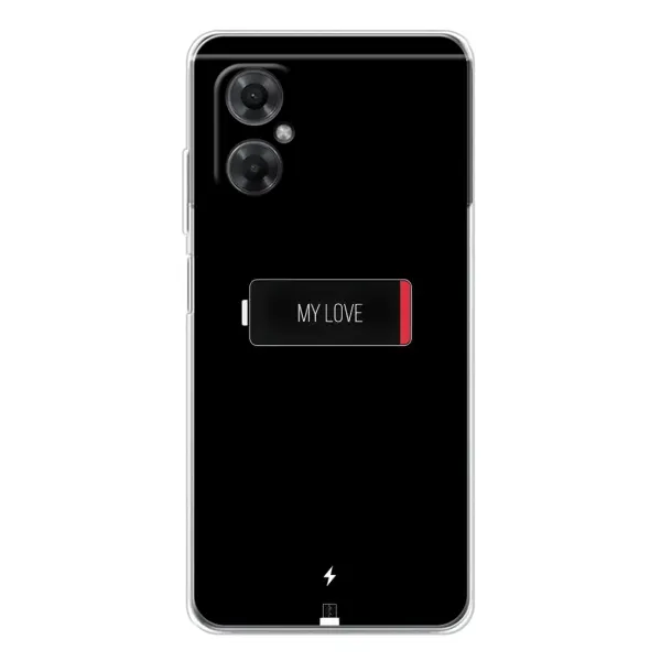 Чехол с принтом «Love battery» для Xiaomi Redmi Note 11R Чехол с принтом «Love battery» для Xiaomi Redmi Note 11R