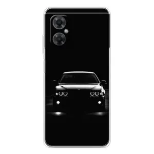 Чехол для Редми Ноут 11р - с принтом БМВ (AlphaPrint) (Машина BMW)