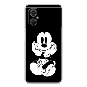 Эксклюзивный чехол для Xiaomi Redmi Note 11R (AlphaPrint - Мультяшные) (Микки на черном)