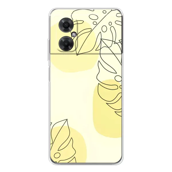 Чехол с принтом «Желтая монстера арт» для Xiaomi Redmi Note 11R