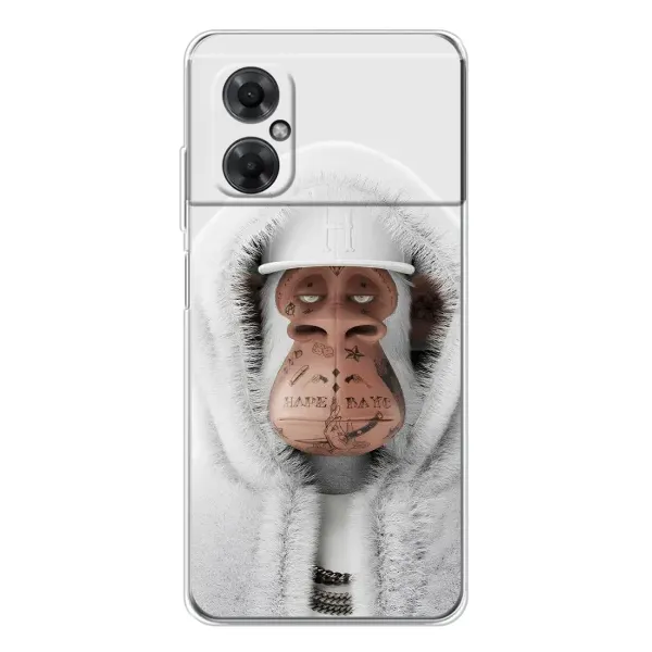 Чехол с принтом «обезьяна NFT в тату» для Xiaomi Redmi Note 11R Чехол с принтом «обезьяна NFT в тату» для Xiaomi Redmi Note 11R