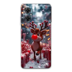 Яскравий чохол для Xiaomi Redmi Note 11R з Зимові Оленята (Олень серед подарунків)