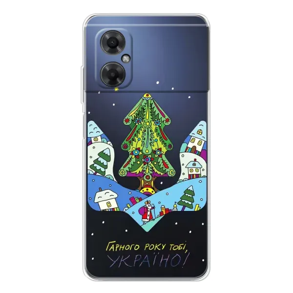 Чехол с принтом «Рождественский герб» для Xiaomi Redmi Note 11R Чехол с принтом «Рождественский герб» для Xiaomi Redmi Note 11R