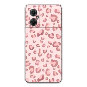 Чохол з розовим принтом для Xiaomi Redmi Note 11R (Рожевий леопард)