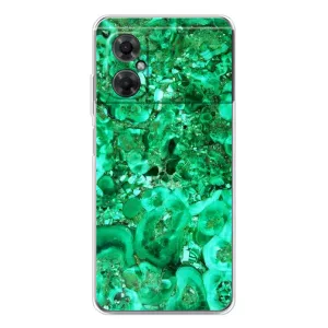 Мраморный чехол на Xiaomi Redmi Note 11R (VPrint) (Салатный Мрамор)