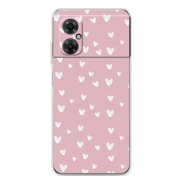Чехол с принтом «Сердечки на розовом» для Xiaomi Redmi Note 11R Чехол с принтом «Сердечки на розовом» для Xiaomi Redmi Note 11R