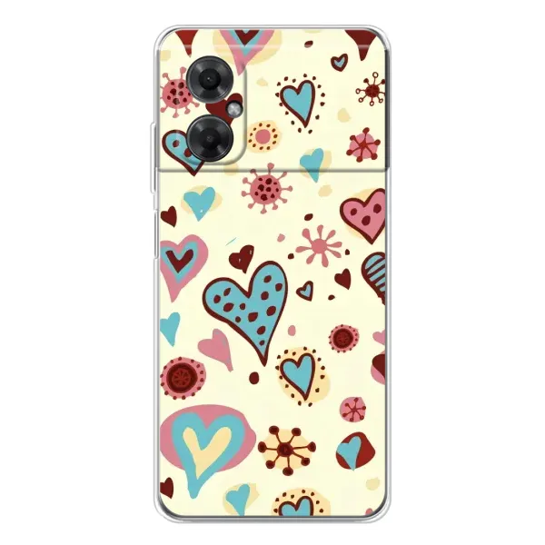 Чехол с принтом «Сердечки» для Xiaomi Redmi Note 11R Чехол с принтом «Сердечки» для Xiaomi Redmi Note 11R