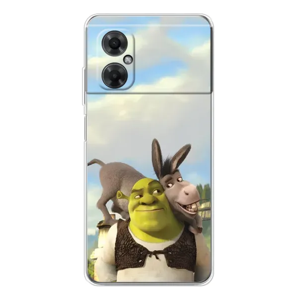Чехол с принтом «Шрек и Осел» для Xiaomi Redmi Note 11R