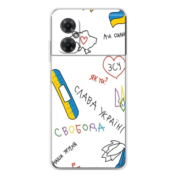 Чехол с принтом «Стикер» для Xiaomi Redmi Note 11R