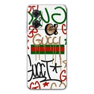 Брендновые Чехлы для Xiaomi Redmi Note 11R - (PREMIUMPrint) (Стиль GUUCI)