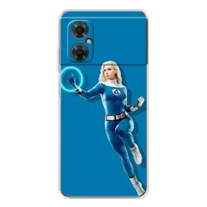 Чехол с принтом Фантастическая четверка для Xiaomi Redmi Note 11R (Сью Сторм полет)
