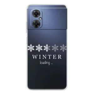 Зимние Чехлы для Редми Ноут 11р - прозрачный фон (Winter loading)