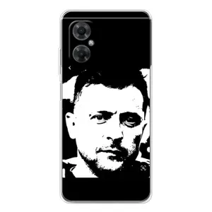 Чехол для Xiaomi Redmi Note 11R (AlphaPrint - с принтом Зеленского) (Зеленский АРТ)