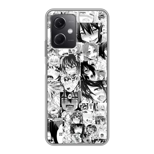 Чехол с принтом «Ahegao manga» для Xiaomi Redmi Note 12 (5G)