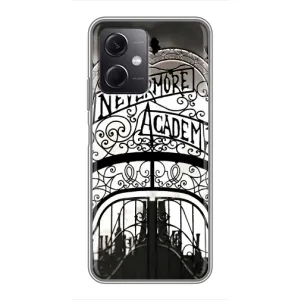 Чехол с дизайном Венздей 2 на Xiaomi Redmi Note 12 (5G) (Ворота Академии Невермор)