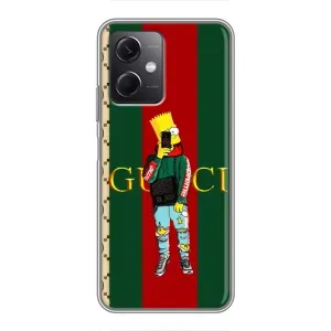 Брендновые Чехлы для Xiaomi Redmi Note 12 (5G) - (PREMIUMPrint) (Барт ГУЧЧИ)