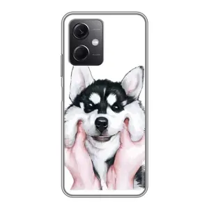 Чехлы с собаками для Xiaomi Redmi Note 12 (5G) (VPrint) (Довольный Хаски)
