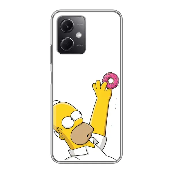 Чехол с принтом «Гомер с пончиком» для Xiaomi Redmi Note 12 (5G)