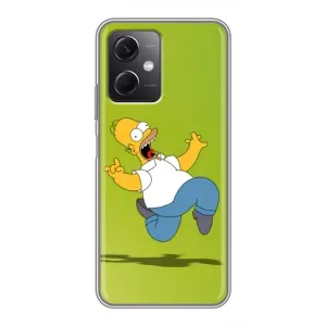 Чехол с Симпсонами для Xiaomi Redmi Note 12 (5G) (VPrint) (Гомер Симпсон)