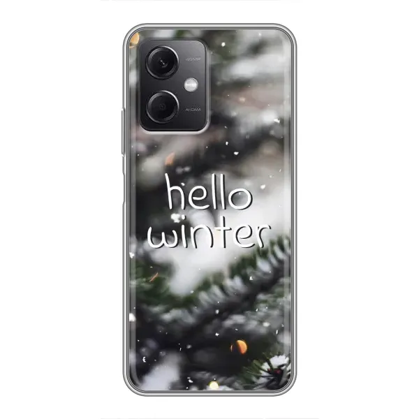 Чехол с принтом «Hello winter» для Xiaomi Redmi Note 12 (5G)