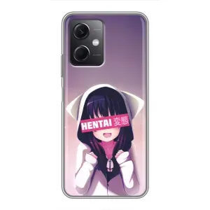 Чехлы Персонажи Аниме Наруто для Xiaomi Redmi Note 12 (5G) (AlphaPrint) (Hentai chan)