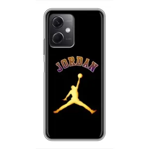 Чехлы для Xiaomi Redmi Note 12 (5G) - с картинкой JORDAN (AlphaPrint) (Jordan Gold)