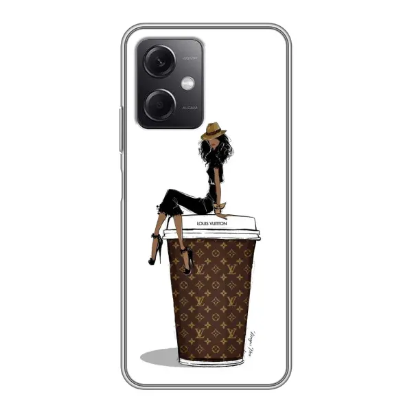 Чехол с принтом «кофе LOUIS VUITTON» для Xiaomi Redmi Note 12 (5G)
