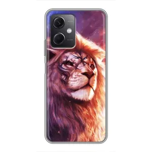 Чехол со Львом для Xiaomi Redmi Note 12 (5G) (VPrint) (Красочный Лев)