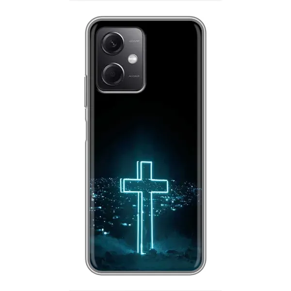 Чехол с принтом «Крест и город» для Xiaomi Redmi Note 12 (5G)