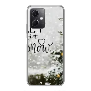 Новогодние, Праздничные Чехлы для Xiaomi Redmi Note 12 (5G) - 2024 год (Let it snow)
