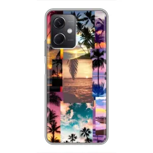 Силиконовый чехол с КАРТИНКАМИ лето для Xiaomi Redmi Note 12 (5G) (AlphaPrint) (Летний отпуск)