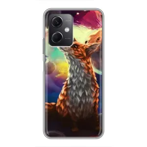 Чехлы с картинкой Лисички для Xiaomi Redmi Note 12 (5G) (VPrint) (Лисица в космосе)