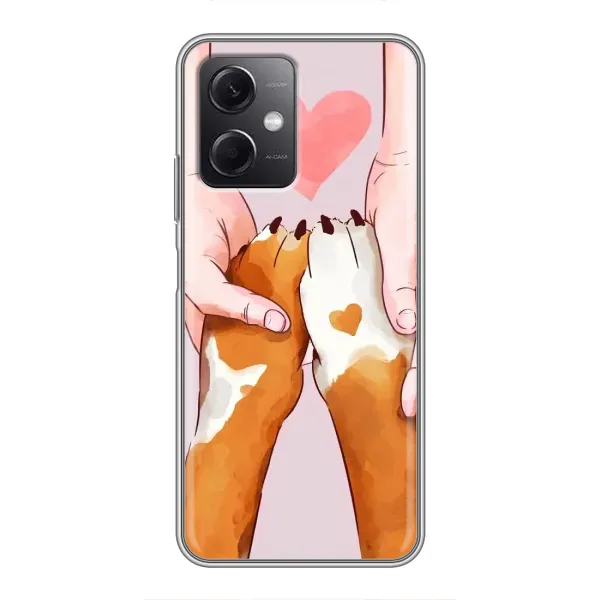 Чехол с принтом «Любовь к собакам» для Xiaomi Redmi Note 12 (5G)